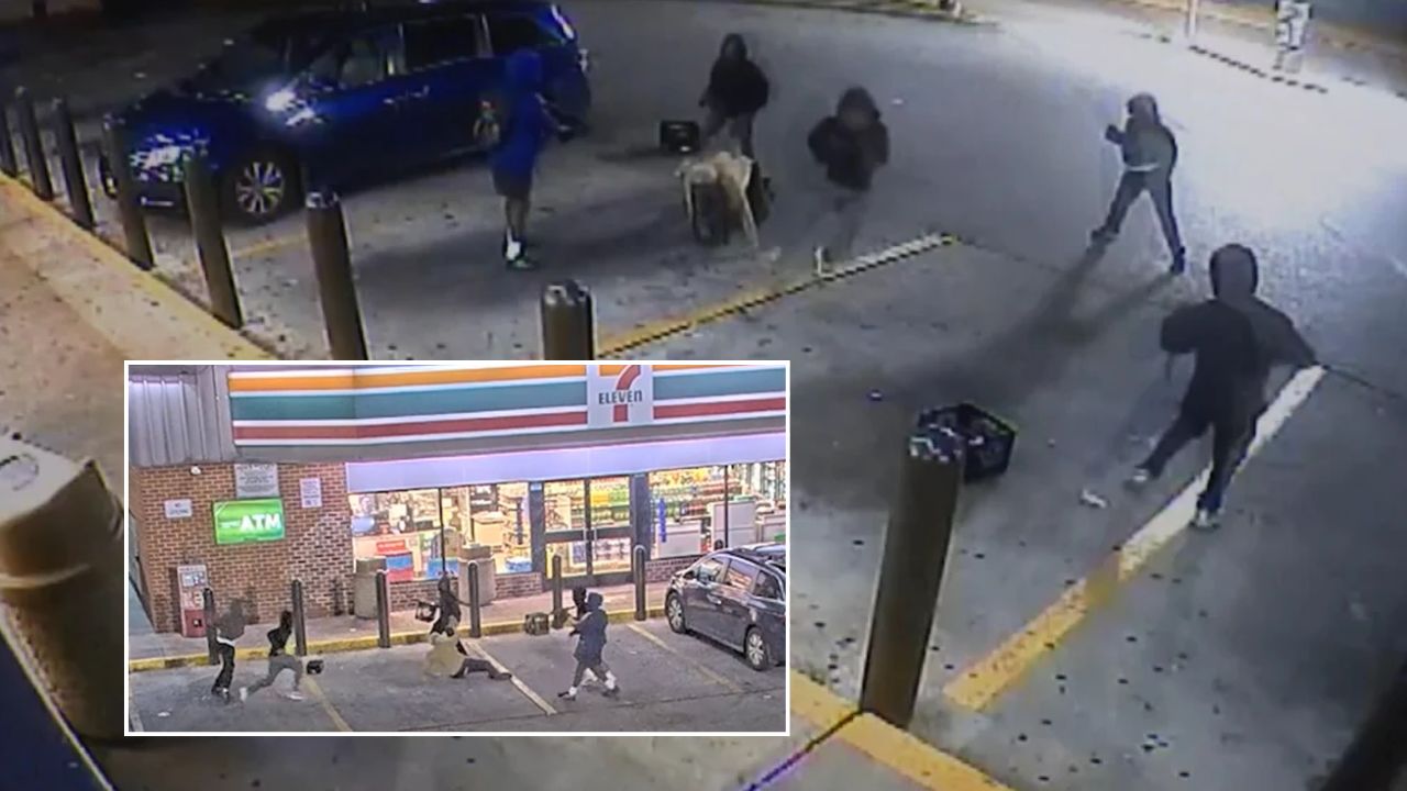 Shocking Video Shows 74-Year-Old Man Attacked byArmed Group Outside Baltimore 7-Eleven
