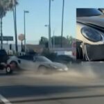 Suspect Arrested After Dragging Stolen Porsche Behind Pickup During Los Angeles Police Chase