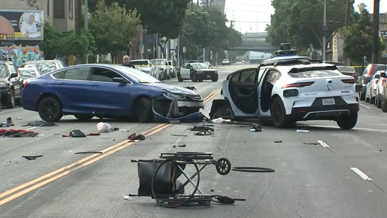 Waymo Self-Driving Car Involved in Early-Morning Crash Near Downtown LA, Leaving Three Injured — Including a Child